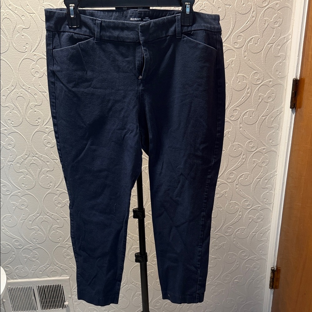 Old Navy Dark Blue Ankle Jeans